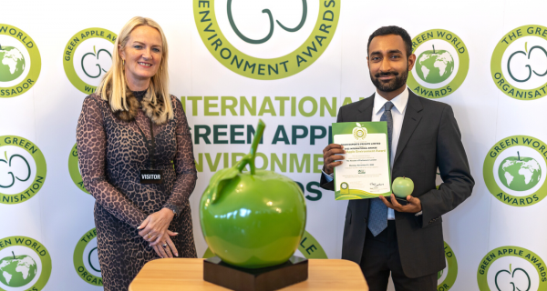 Anant Ahuja Receiving Green Apple Environment Awards